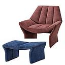 SOFA CHAIR WITH OTTOMAN