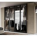 WARDROBE ARGILLA+GLASS 6D 300*55*245