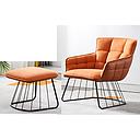 SOFA CHAIR WITH OTTOMAN