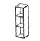 WALL UNIT OPEN УЛААН ХҮРЭН 60*34*96