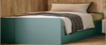 BED WITH STORAGE UNIT
