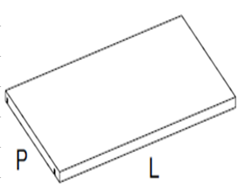 L120 SHELF WITH LED LIGHT