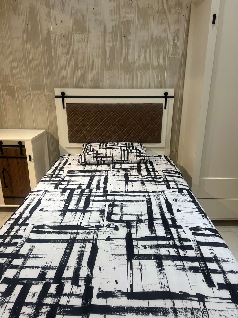 Bedding (120*200) 6хос 2 дэр хөнжил цагаан даавуун зураас KIRPI