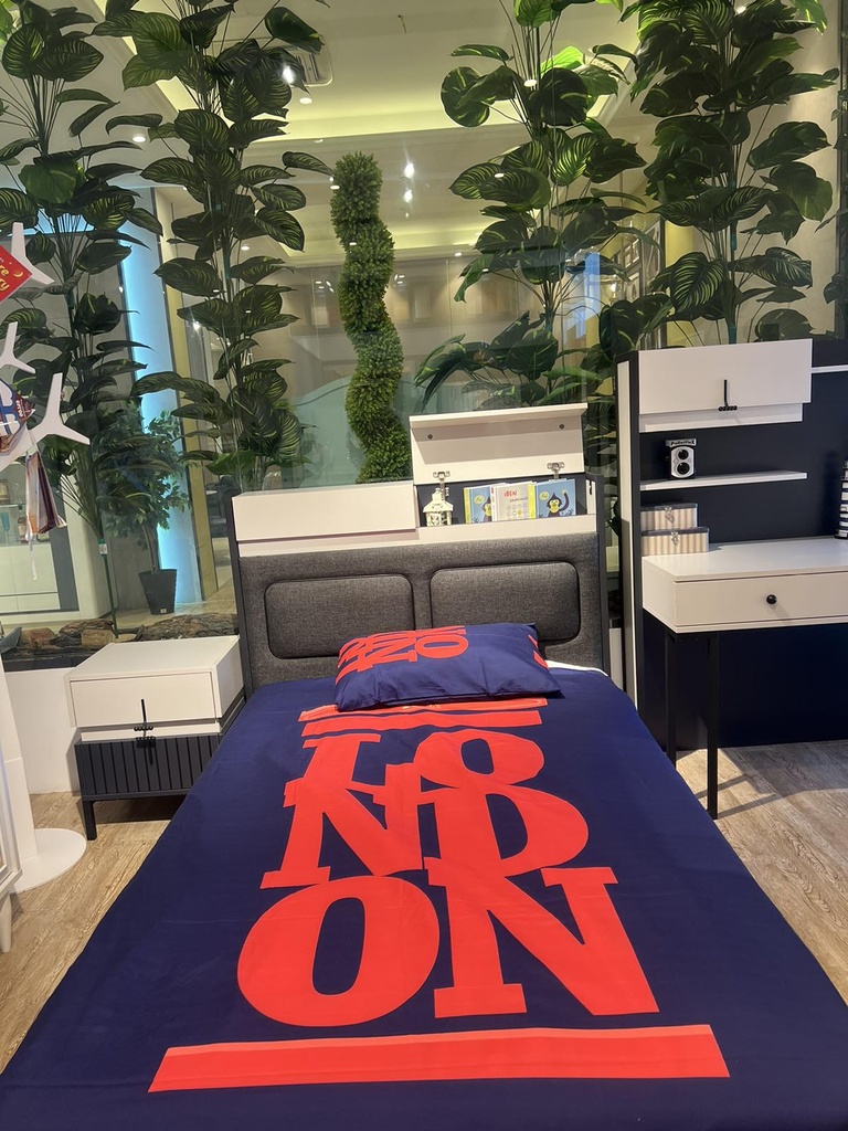 Bedding (120*200) 5хос 1 дэр хөнжил хөх даавуун london KIRPI