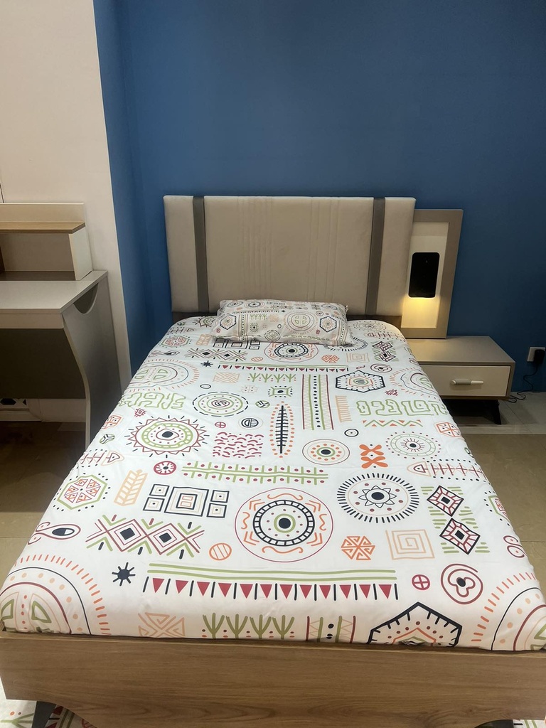 Bedding (120*200) 5хос 1 дэр хөнжил цагаан даавуун бөөрөнхий KIRPI