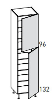 ELBA WHITE END TALL UNIT SX 60*56.3*204
