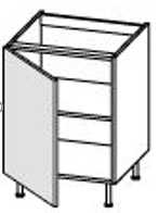 LINOSA DARK BASE UNIT SX 45*56.3*75