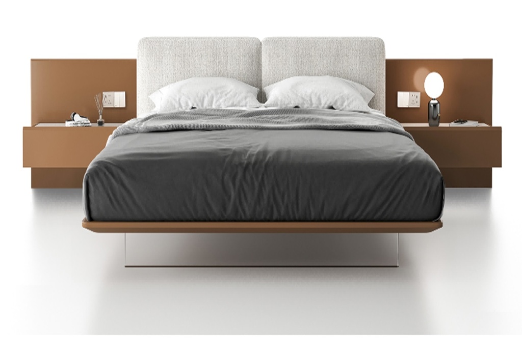 BED WITH NIGHT STAND