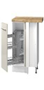 [R-UG-1KMCL/3 CORNER BASE UNIT LEFT WHITE HG] MODERN KITCHEN 109*88*64