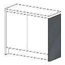 [LDP-LR PANEL FOR HINGED DOOR BASE UNIT ANTHRACITE HG] INFINITY ANTHRACITE 58.3*90.5*1.6