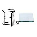 [2XMPE039 3XMPE0C03900521 2XACC37 3XACC00141 WALL UNIT WITH GLASS DOOR AND GLASS SHELF R FUME] ISCHIA 60*32*72