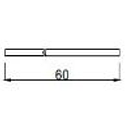 [2XTB41 Z3XT21245794029 Z3XT21245794030 WORKTOP 1 SIDE EDGE] TROPEA BIANCO 4*60*418>>4*60*341(304+37)