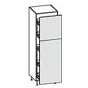 [2XMCB022 3XMCB0A02200164 3PACC00027x5 3XMCB0A02200179 TALL UNIT WITH BASKET CEMENTO CHIARO] ISCHIA 30*56.3*204