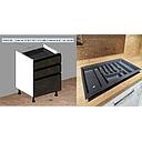 [2XMBA286 3XMBA0D28600158 3XMBA0C28600315 8ELAC20152 BASE UNIT 2 DRAWERS AND 1 PAN DRAWER WITH RACK BIANCO] TEIA 60*56.3*72
