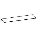 [2XAC35 3YACC00921 METAL SHELF] TROPEA BLACK 60