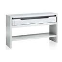 [2099901526861 BELLARIVA BLACK/WHITE] CONSOLE TABLE WITH LED