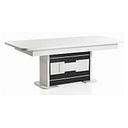 [2099901526892 BELLARIVA BLACK/WHITE] EXTENDING DINING TABLE