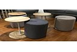 [C2055R WOOD] SIDE TABLE WITH SEAT