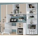 [V22+UPV+MRS+KS6 KIKI DESK COMPBINATION SAND WHITE] DESK COMBINATION