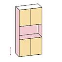 [2COBT072 ORZO WARDROBE WITH TV UNIT] COMPONGO WARDROBE WITH TV UNIT