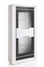 [2099901526915 BELLARIVA BLACK/WHITE] WINE CABINET 2D WITH LED