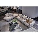 [F9655-W-WHITE CORNER SOFA RIGHT] CORNER SOFA RIGHT