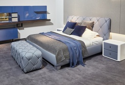 [A2172C GREY WITH BOX] BED 1800*2000