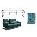 [PNUVO350 + MBOXPIEDE 3P MAXI FISSO QUEBEC 057 CAT M] NUVOLA 3 SEATER MAXI WITH 3 CUSHIONS L235