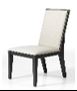 [2099901527424 DINING CHAIR GREY/WHITE SEAT] MATERA 46*81*48.5