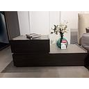 [2GR39EL7-15 + 2GR39EL5-12 DOUBLE NIGHT STAND MORO] 2 DRAWER DOUBLE MEDEA