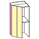 [RIGHT - END PANEL OLMO] ЗҮҮН ТӨГСГӨЛ ОЛМО 2 ХААЛГАТАЙ БУЛАНГИЙН ШКАФ 245*53*1.8