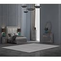 [SB832BK-1T GREY KYANNA] KING BED 1800*2000