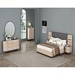 [TB805DA-S+GB826MA-L BEIGE AERE] DRESSER WITH MIRROR