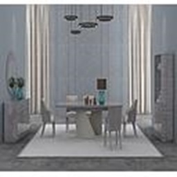 [TD832VA GREY KYANNA 995*395*1890] VITRINE