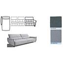 [PARIS168+PARIS127x2+PARIS502+MBOXPIEDE CAT NATURAL] ARIS 3 SEATER ELECTRIC RELAX AMRCHAIR RIGHT L380