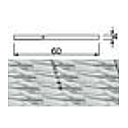 [2XTB48 Z3XT21258916014 Z3XT21258916042 2XS107 3XACC13001 WORKTOP 2 SIDE EDGE] AMALFI-ISCHIA BLUE 4*80>>4*62*60