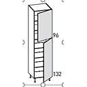 [2XMCD003 3XMCD0C00400133 TALL UNIT L MATT WHITE] ELBA WHITE 45*56.3*228