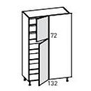 [2XMCB041 3XMAC0002700205 3XMAC0003100061 3XMCB0A04100037 CORNER TALL UNIT R BIANCO] TEIA 124*58*204