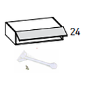 [2XMCB055 3XMCB0A5500042 2XS108 UPPER UNIT FOR TALL UNIT LIFT-UP DOOR BIANCO] UNICA WHITE 45*56.3*24