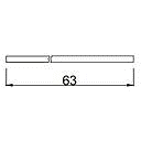 [2XTH2L Z3XT21245803053 Z3XT21245803054 WORKTOP EDGE 1 SIDE] PANAREA GREEN  2*63*415