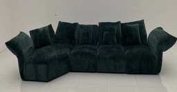 [F9710 LEFT GREEN] CORNER SOFA LEFT