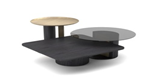 [GRANDE BLACK OAK COFFEE TABLE GLASS TOP] COFFEE TABLE GLASS TOP