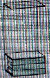 [2QG3CA007] OPEN UNIT L90 WITH 3 DRAWERS