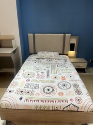 [LINEN SET - LATTE] Bedding (120*200) 5хос 1 дэр хөнжил цагаан даавуун бөөрөнхий KIRPI