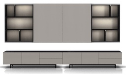 [BF-TG2997A-3.6  WALNUT] WALL UNIT