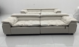 [W6005-2600 LEATHER] SOFA 3 SEAT