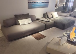 [2407# RIGHT OTTOMAN] CORNER SOFA