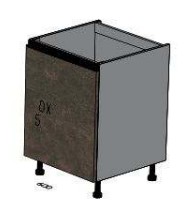 [2XMBA011.AG32 3XMBA0C01101175 BASE UNIT R LEGNO BRUCIATO] TEIA 60*56.3*72