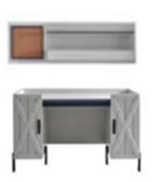 [RUST WORKING DESK WIH SHELF] WORKING DESK WIH SHELF